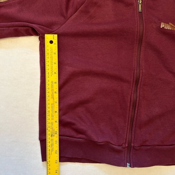 Puma long sleeve training sweat shirt jacket with logo print tape Sz-XL. K16 - Picture 9 of 13